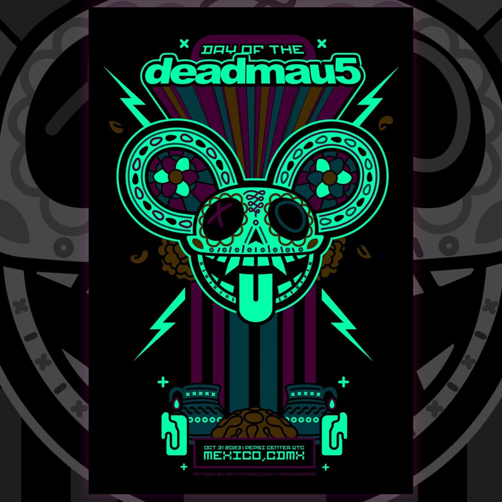 El 31 de octubre de 2023 fue el Day Of The Deadmau5 en el Pepsi Center y Ratta fue el encargado del arte tanto en carteles como la mercancía oficial.