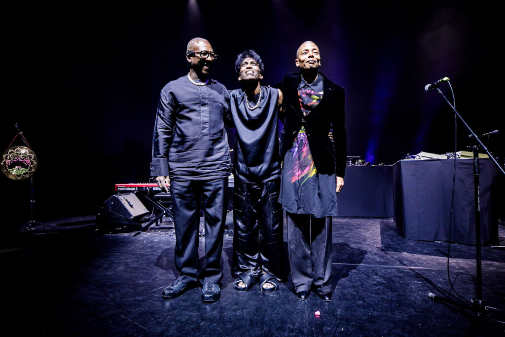 Jeff Mills presentó "Tomorrow Comes the Harvest" jutno a Jean-Phi Dary & Prabhu Edouard / Foto: FB oficial