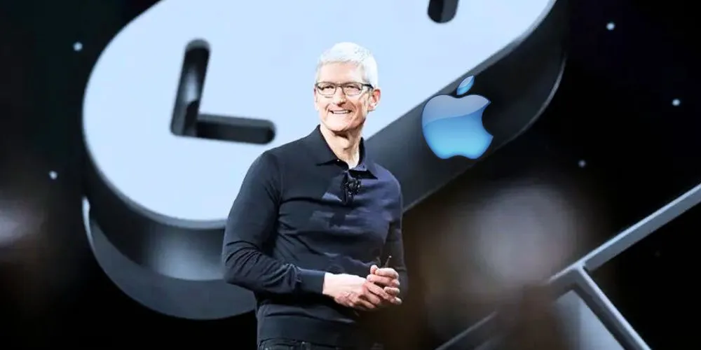 El CEO de Apple, Tim Cook, en una keynote