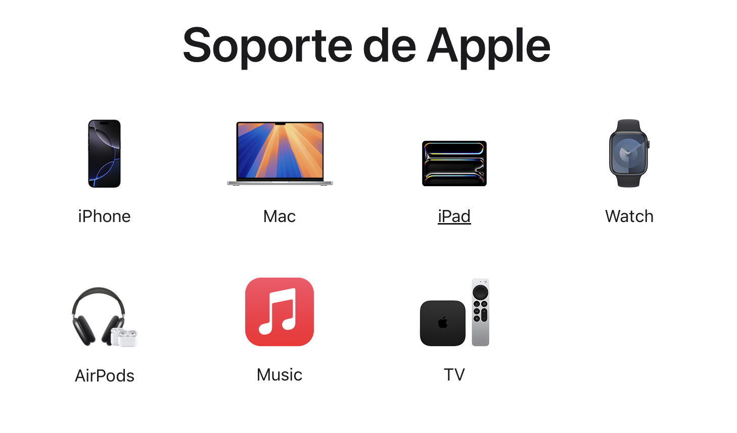 Soporte de Apple