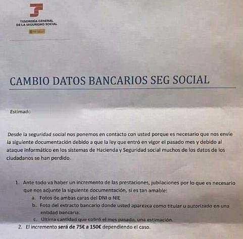 carta seguridad social