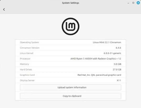 configuracion linux mint