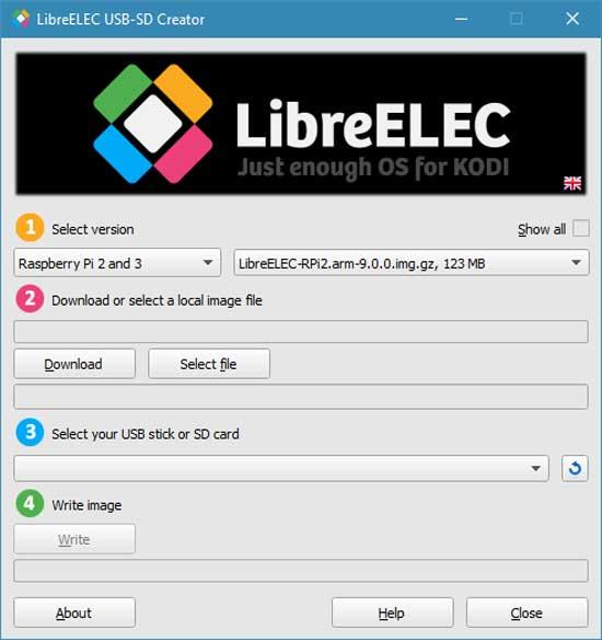 libreelec instalación