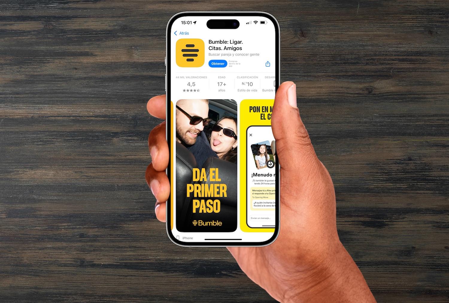 Bumble en iPhone