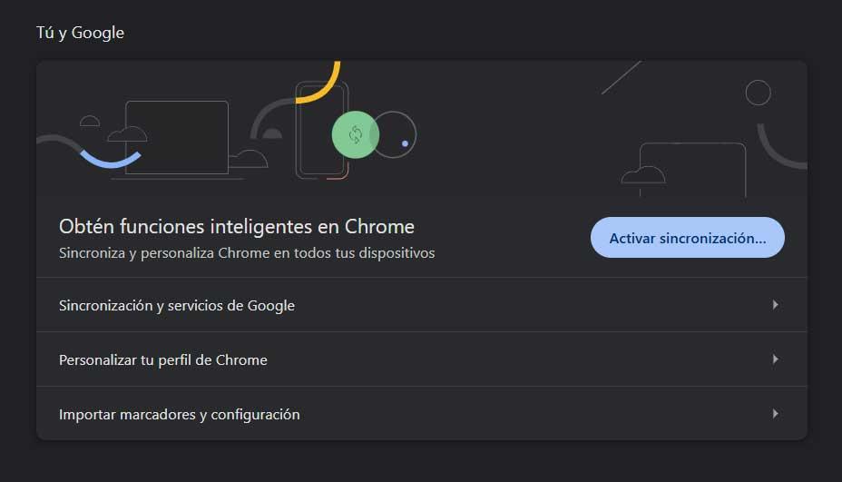 sincronizar Chrome