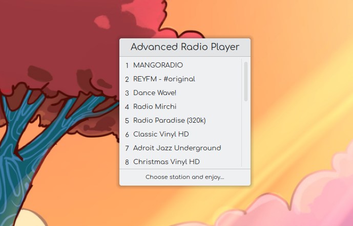 Las mejores aplicaciones para escuchar la radio en Linux - Advanced Radio Player