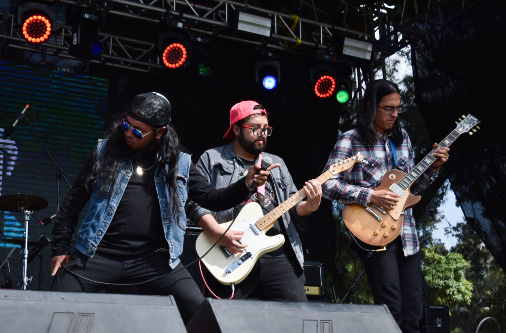 Xtrafalaria fue una de las bandas que tocó durante el cambio de entrada en los juegos del Béisbol Rocks. Foto: Daniel Márquez