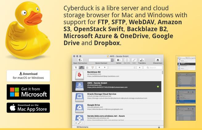 cyberduck nube