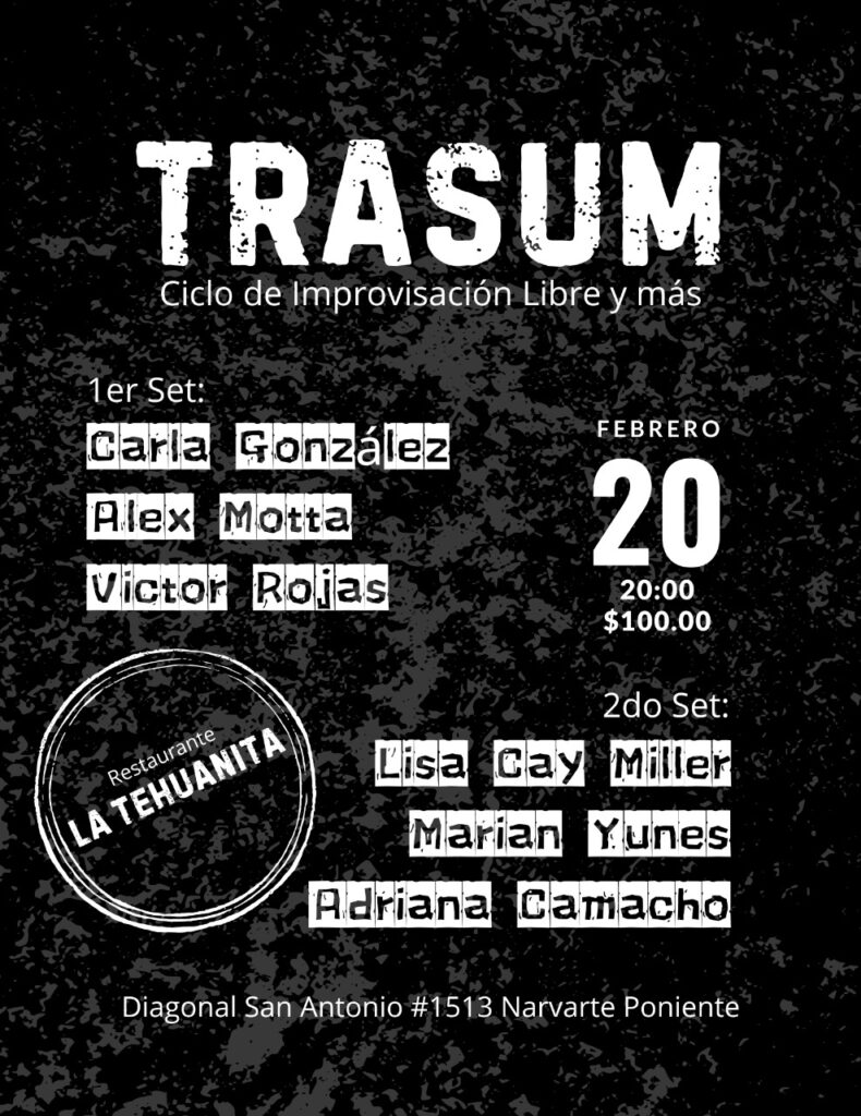 Trasum 6 Flayer de Ernesto M Andriano