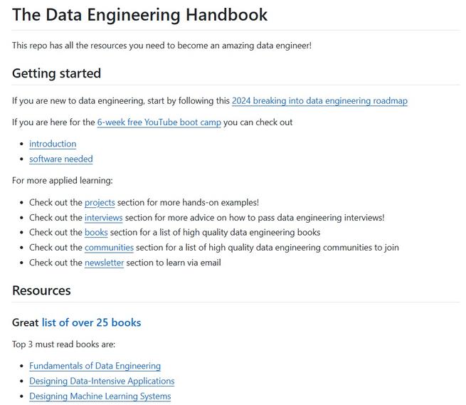 handbook data