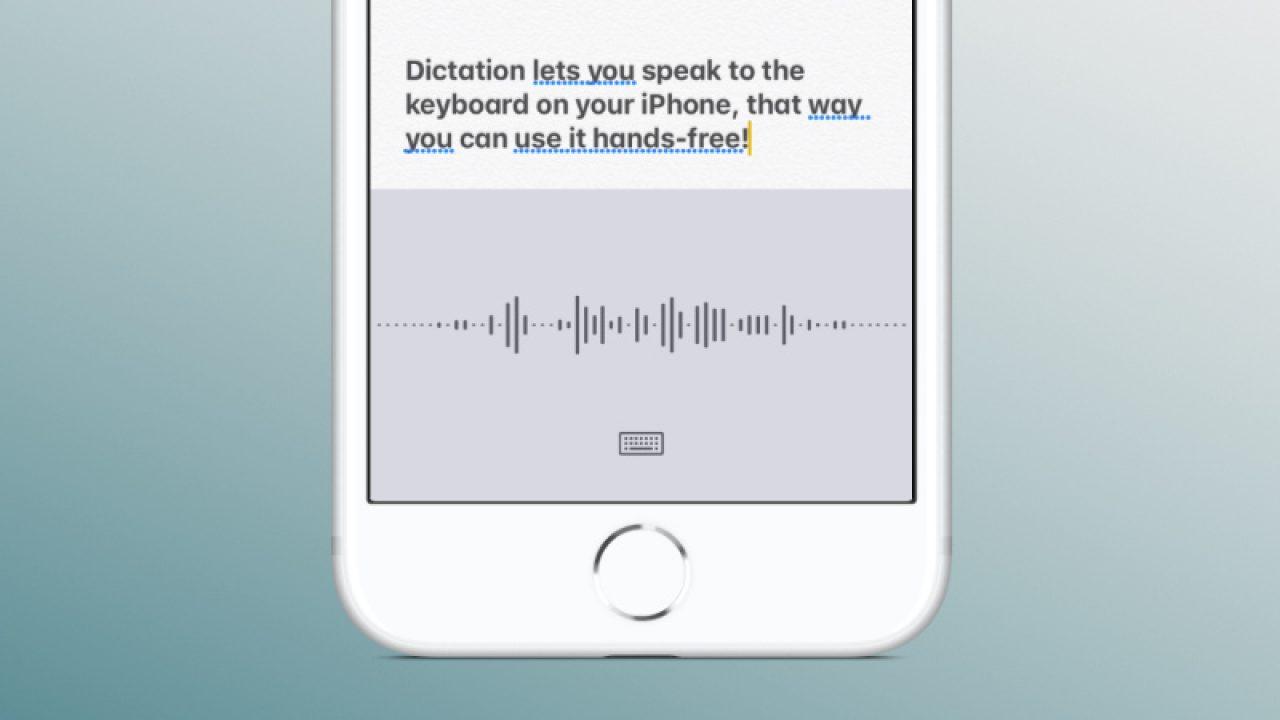 dictado iphone