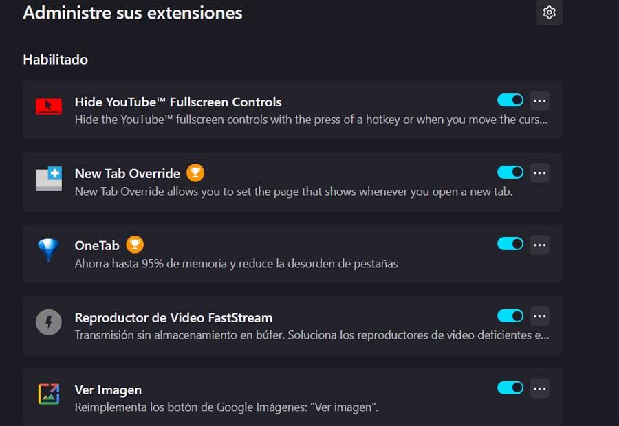 extensiones firefox