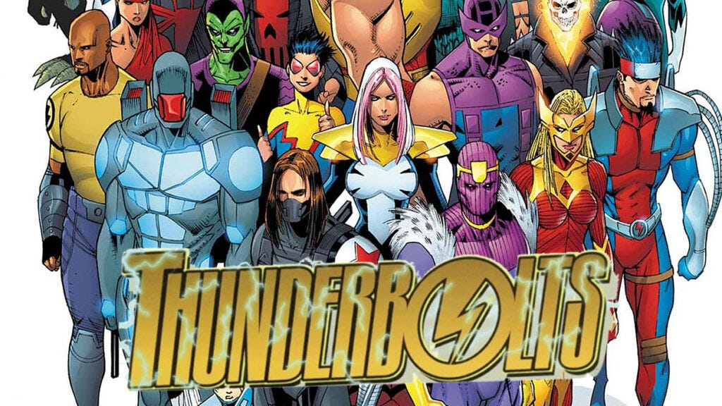 Algunos de los Thunderbolts en los cómics