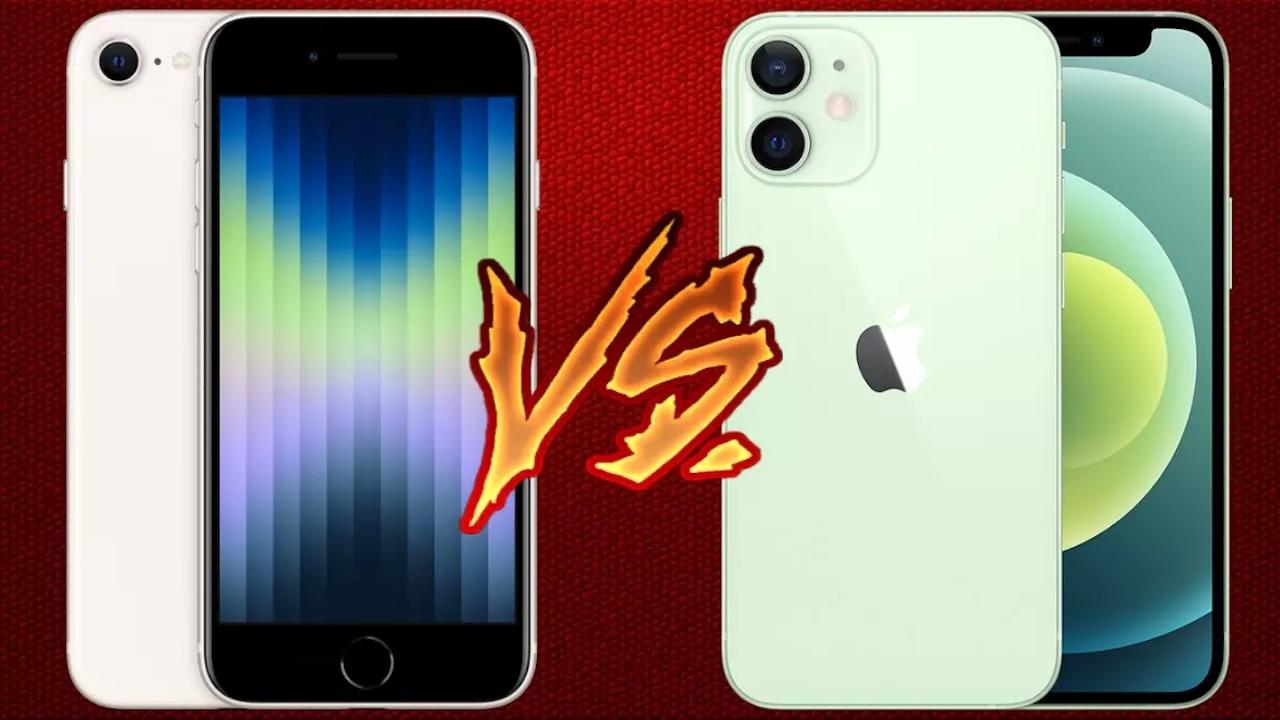 iPhone 12 mini vs SE 2022