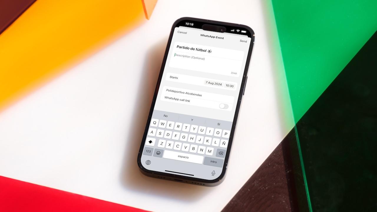 WhatsApp en iPhone eventos