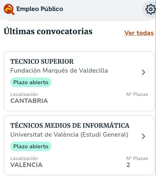 puestos empleo publico