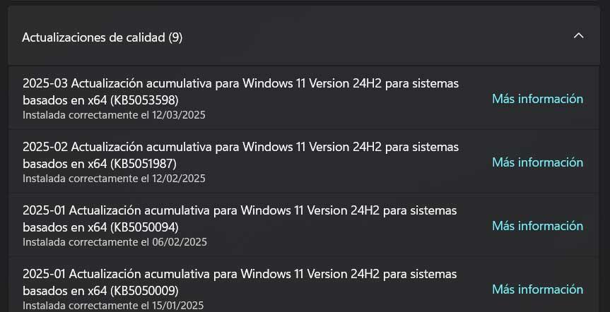 actualizaciones Windows