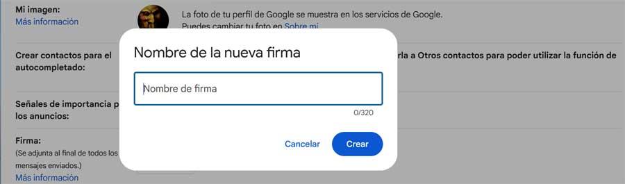 firma Gmail