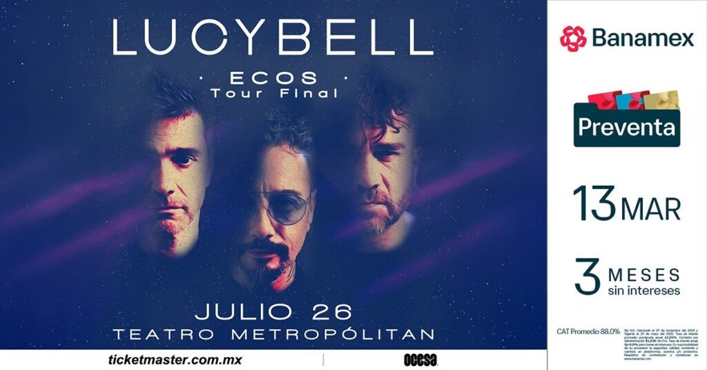 Esta es la fecha del adiós de Lucybell en la Ciudad de México