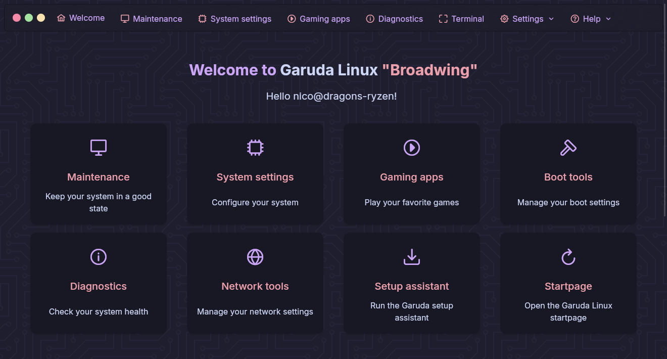 Garuda Linux 'Broadwing'