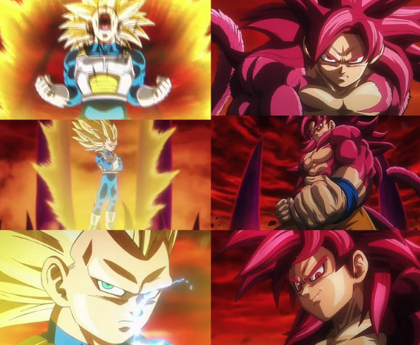 Vegeta SSJ3 y Goku SSJ4 an sido de las transformaciones que han roto el internet en los últimos años