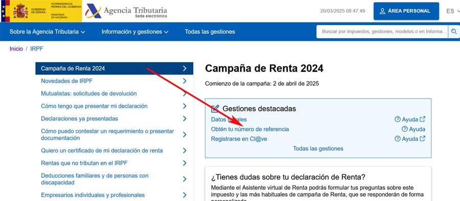 web renta 2024