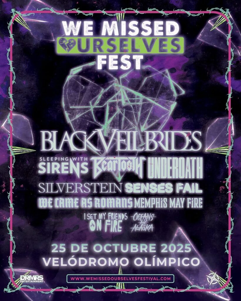 Black Veil Brides y Silverstein encabezan el festival We Missed Ourselves en CDMX