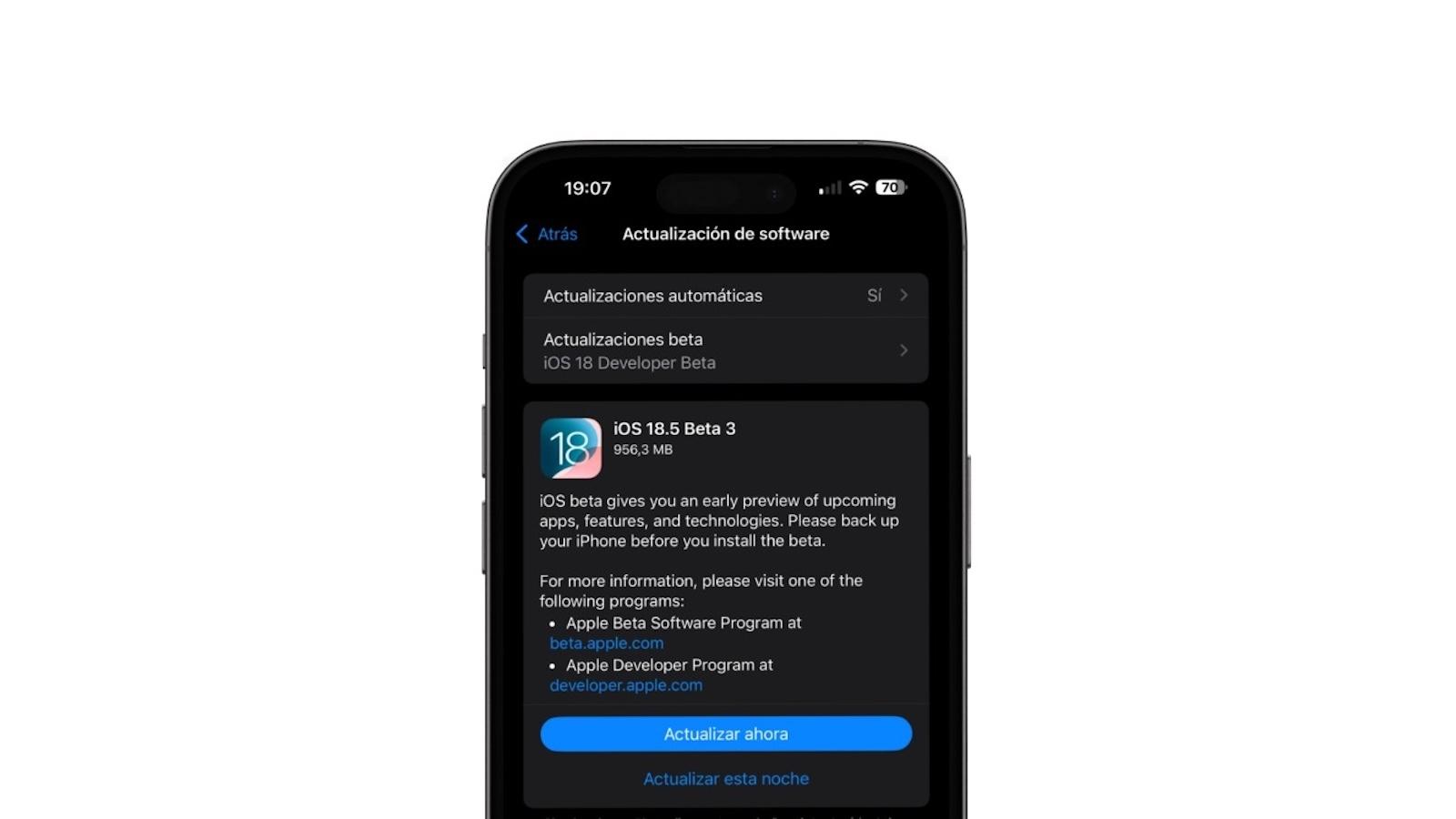Apple lanza la beta 3 de iOS 18.5 y te contamos cómo puedes probarla: ¿merece la pena?