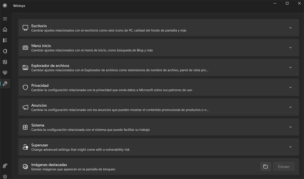 interfaz wintoys