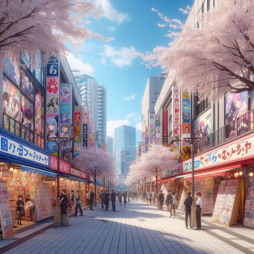 Calle japonesa realista solicitada por Prompt.