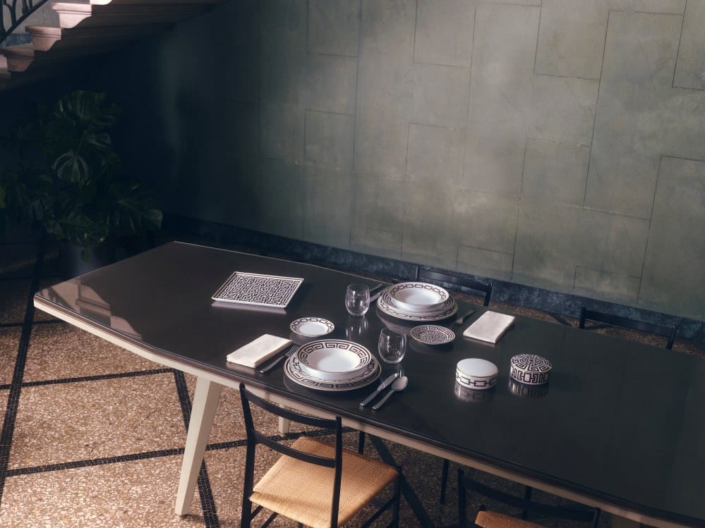 Catene e Labirinto, colecciones de vajilla de porcelana diseñadas por Gio Ponti para Ginori 1735