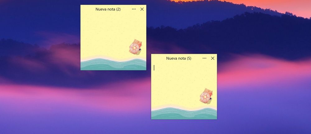 Selector de temas visuales en Simple Sticky Notes con una galería de más de 50 diseños para personalizar las notas adhesivas.