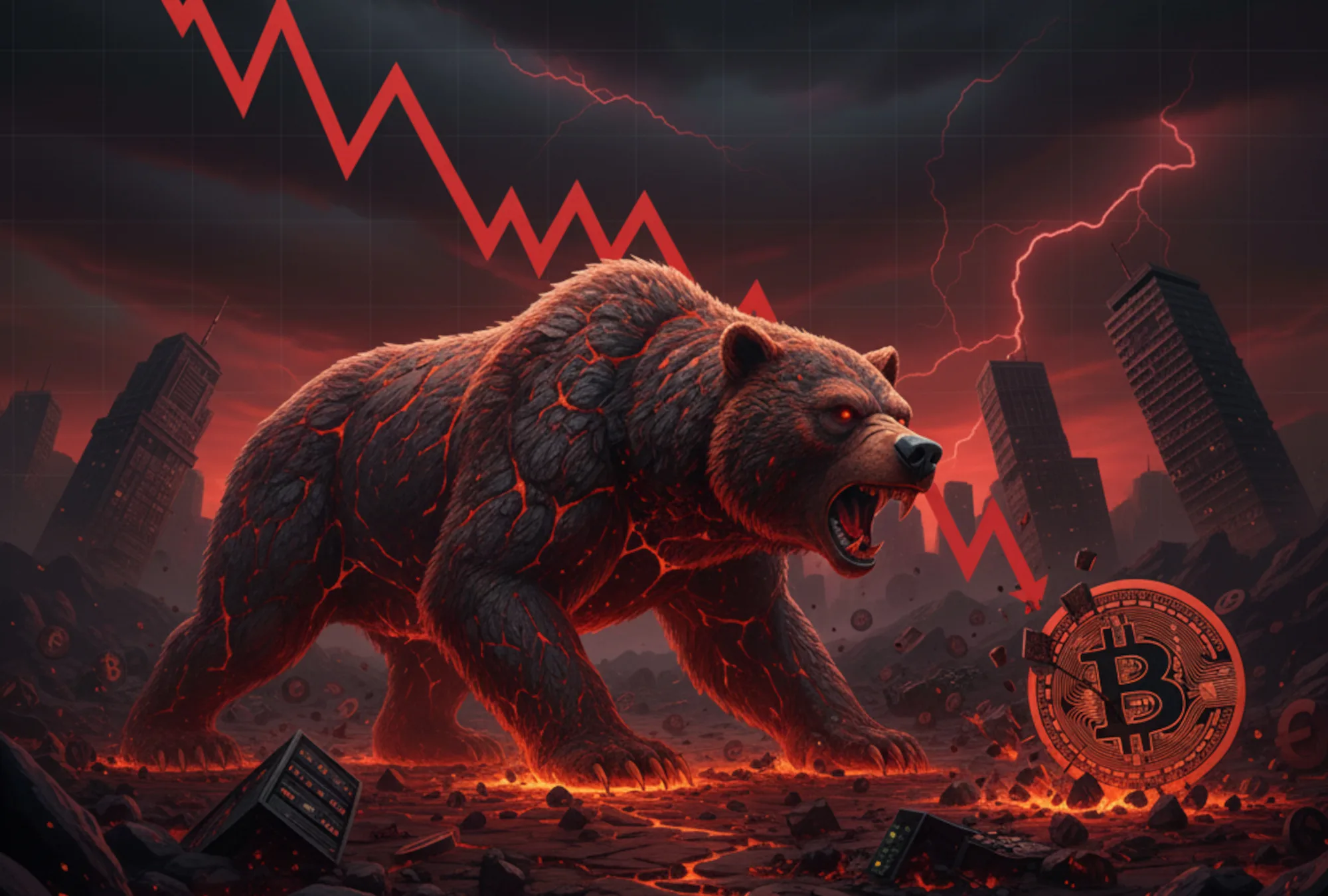 Bitcoin pierde los 100,000 dólares y cae 22% desde máximos: ¿Llegó el bear market?