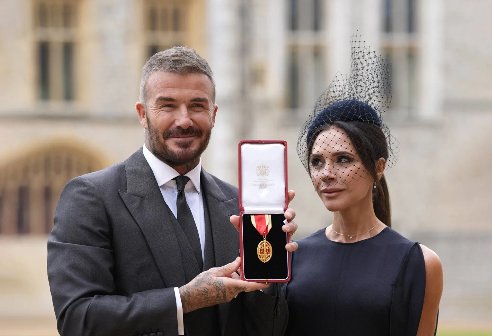 David Beckham es coronado caballero del Imperio Británico por el rey Carlos III