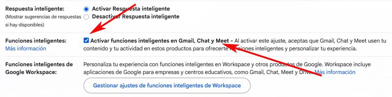 funciones ia Gmail