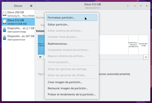 Cómo borrar discos y particiones de manera segura con GNOME Disks