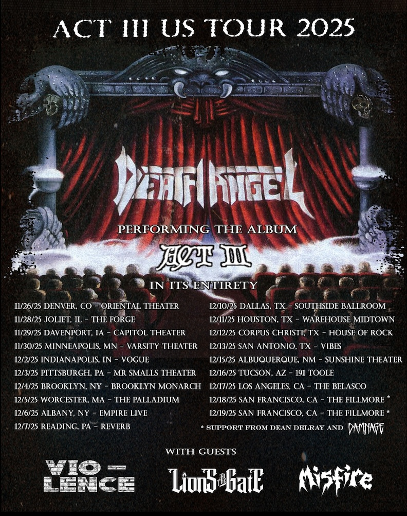 Las leyendas del thrash metal DEATH ANGEL presentan nuevo sencillo