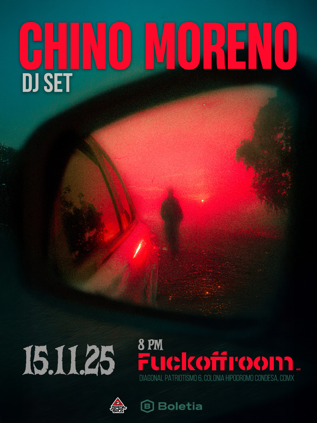 Chino Moreno de Deftones en DJ Set exclusivo en Fuck Off Room, CDMX: Todo sobre el evento del 15 de Noviembre
