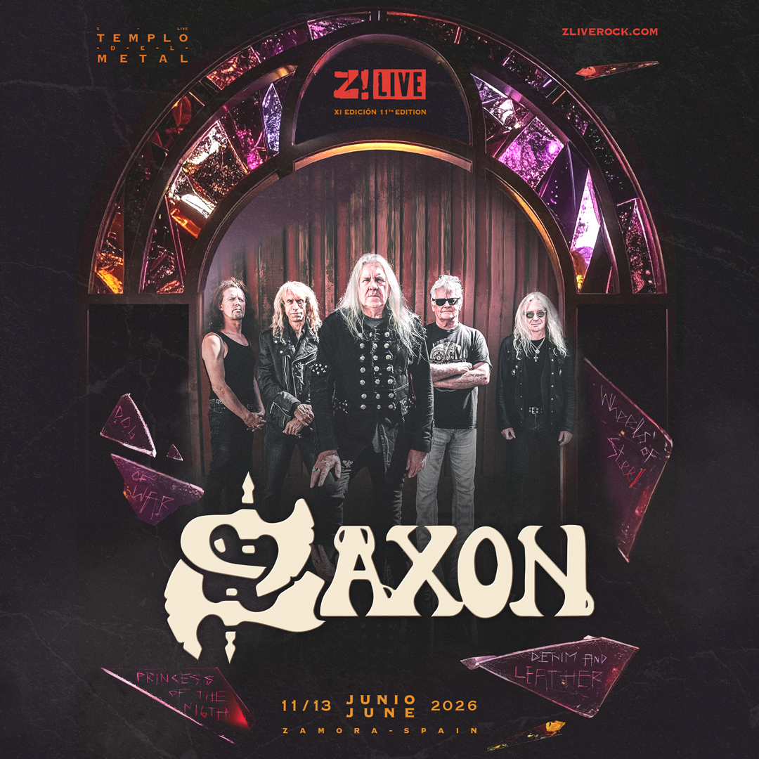 El legendario grupo SAXON segundo cabeza cartel del Z! LIVE ROCK FEST 2026