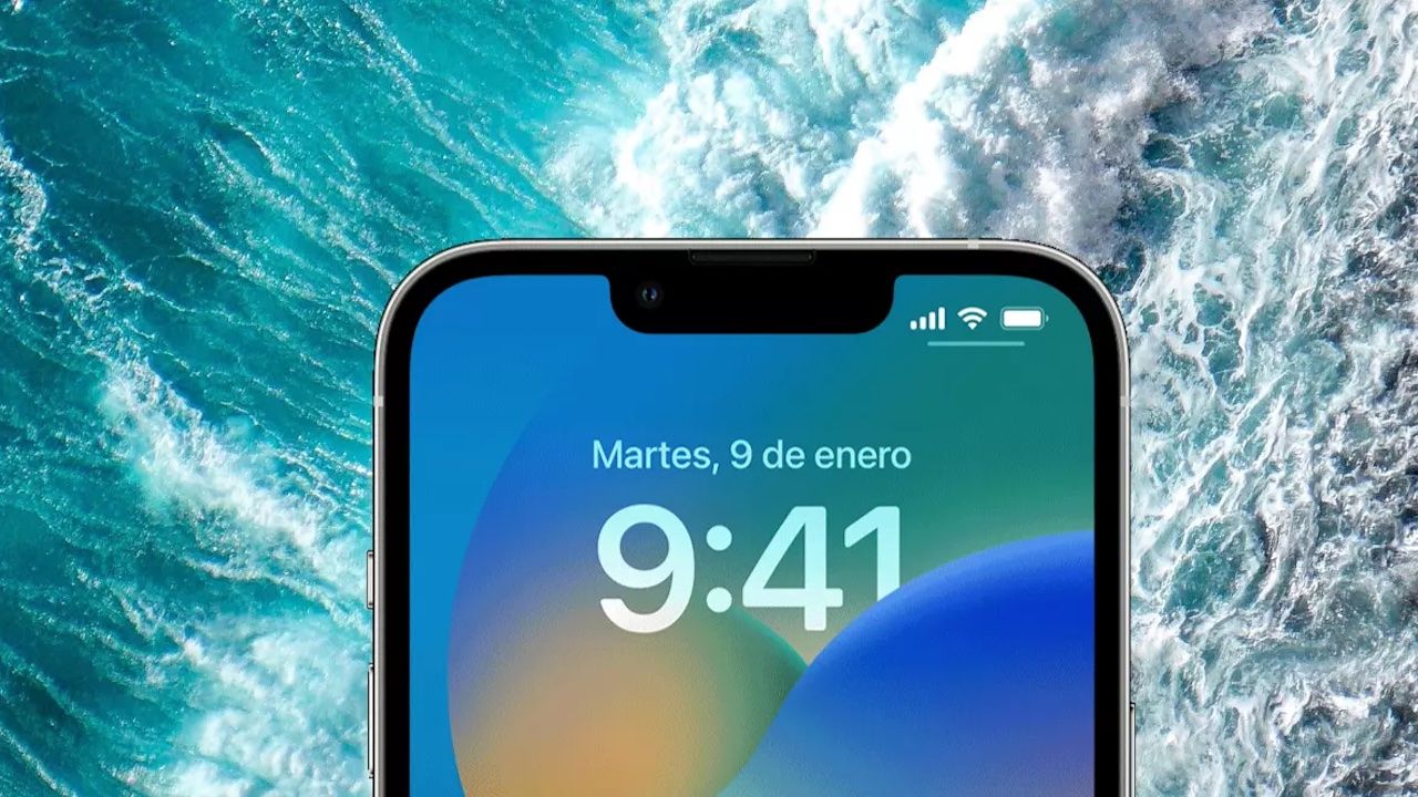 iPhone agua salada del mar
