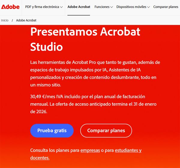 plan gratuito adobe