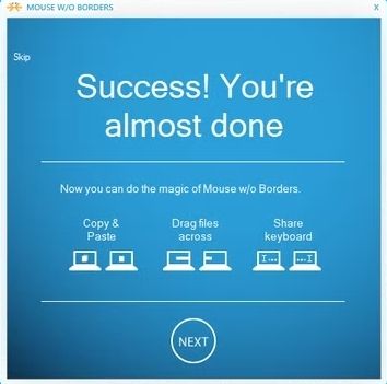 Conexión exitosa con otros PC.