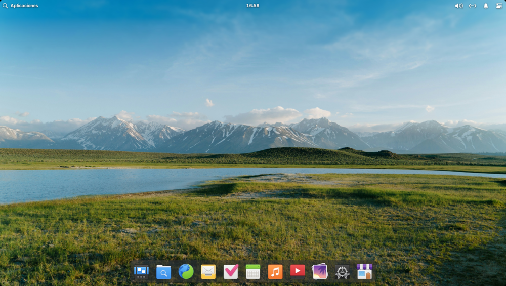 Escritorio perteneciente al sistema de Linux Elementary OS 8.0