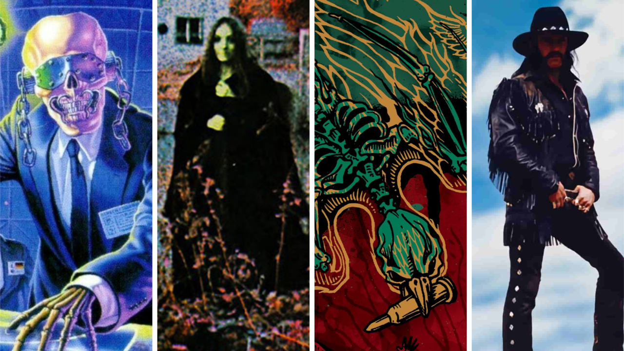 Colección de portadas clásicas de álbumes de heavy metal