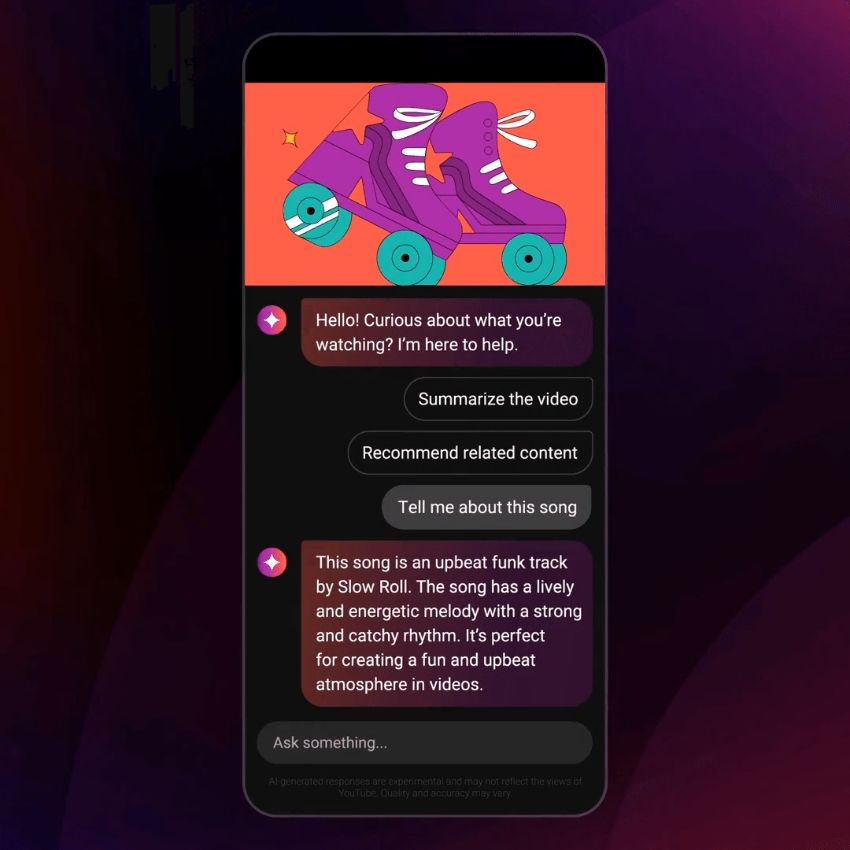YouTube conversational AI