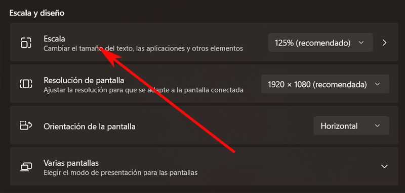 escala pantalla Windows
