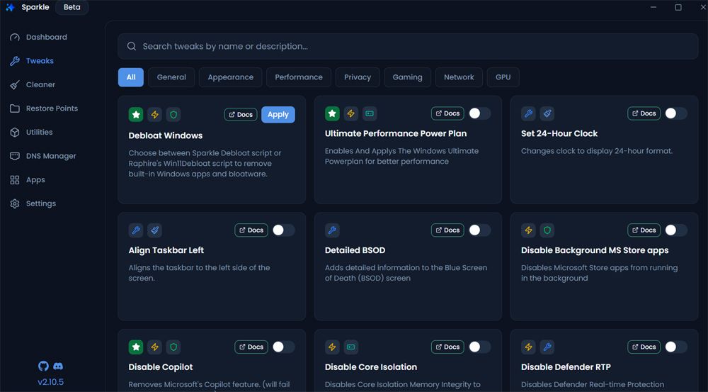 herramientas sparkle