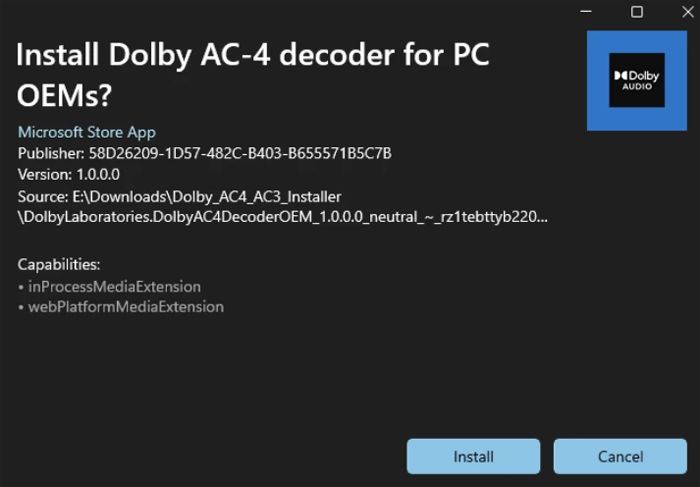 instalador dolby