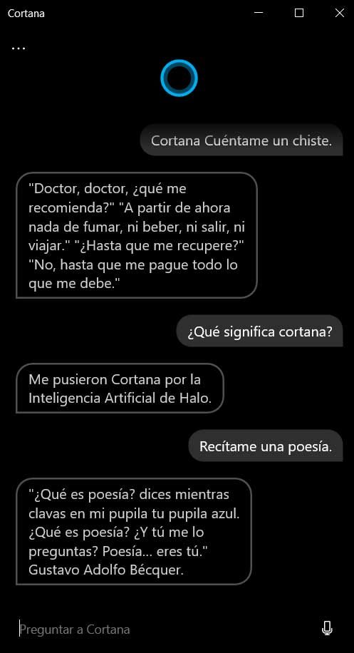 preguntas Cortana
