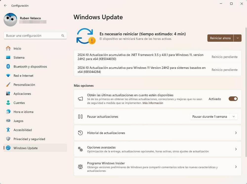 Actualización Windows 11 KB5044284